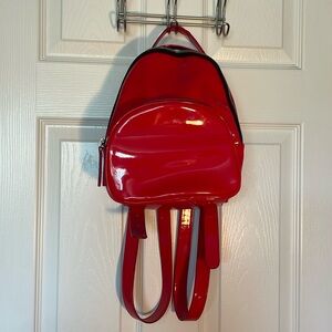 Red Retro Backpack-style Bag